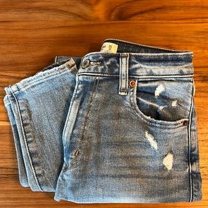 Abercrombie & Fitch The Super Skinny Ankle High Rise Curve Love